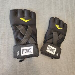 Everlast Black and Yellow Boxing Hand Wraps